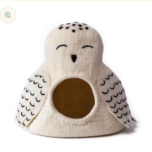 Snowy Owl Cat Cave